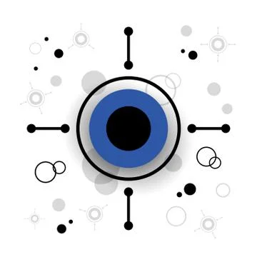 Modern circle background Stock Illustration