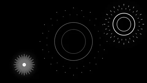 Modern Circle Burst Motion Graphics with Shiny Line Blast 4K Stock Footage 332910402