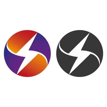 Modern Circle charging logo design  Stock-Illustration