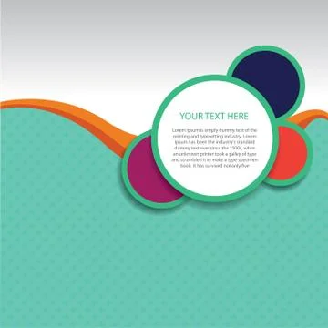 Modern Circle Vector Background Stock Illustration