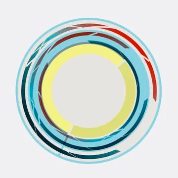 Modern circle vector illustration. Concept design Stock Illustration