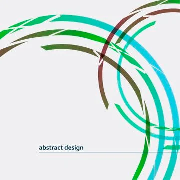 Modern circle vector illustration. Concept design Stock Illustration