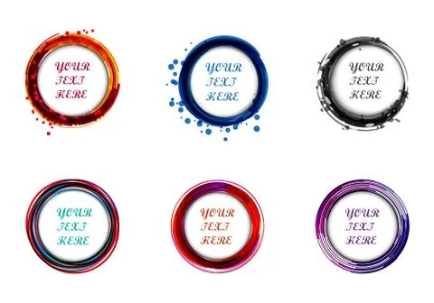 Modern circle vector illustration. Stock Illustration