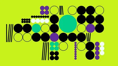 Modern circles and lines background 스톡 일러스트