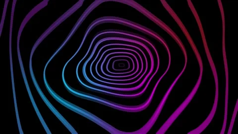 Modern Circles &amp; Lines Background - Seamless Loop 8k Video stock 276088174