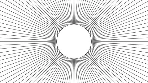 Modern circular black stripe pattern in monochrome colors. Line pattern tex.. Stock Illustration