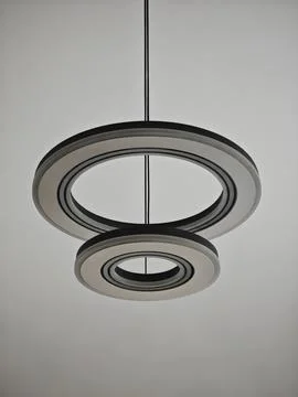 Modern Circular LED Ceiling Light Fixture 写真素材