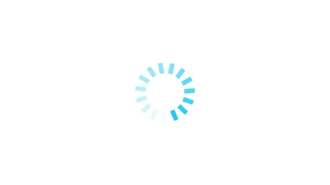 Modern Circular Loading Animation Icon Design Stock Footage 331609286
