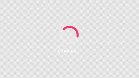 Modern Circular Loading Spinner Indicator Transparent Overlay Seamless Loop 動画素材 346156541