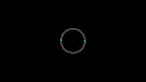 Modern circular progress indicator animation with glowing teal accents on b.. Stock Footage 318820291