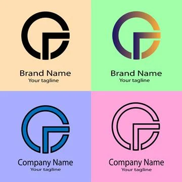 Modern Circular Structure Latest Logo Design Stock Illustration