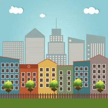 Modern City Concept Stock Illustration