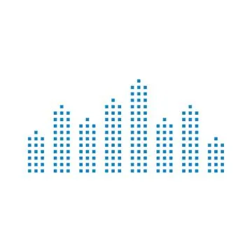 Modern City Design Vector Template, Real estate Concept, Emblem, Design Conce Stock Illustration
