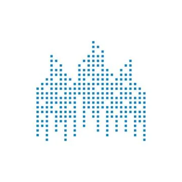 Modern City Design Vector Template, Real estate Concept, Emblem, Design Conce Stock Illustration