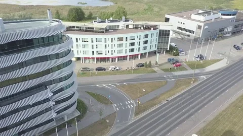 A modern city drone view Stock Footage 114383028