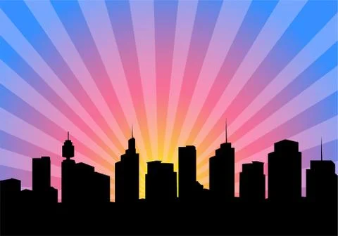 Modern city Stock Illustration