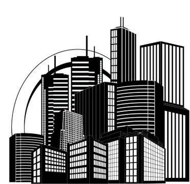 Modern city Stock Illustration