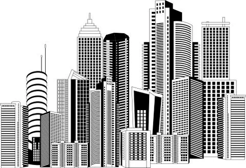 Modern city Stock Illustration