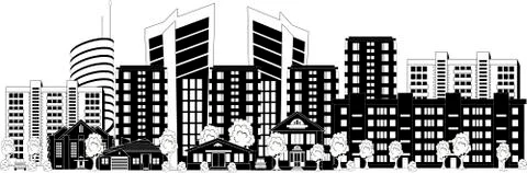 Modern city Stock Illustration
