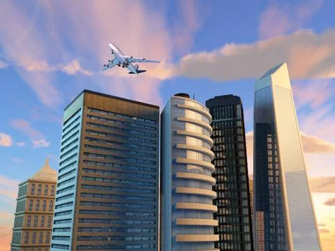 Modern city Illustrazione stock