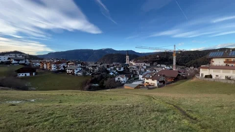 Modern city in the mountains Video stock 232381807