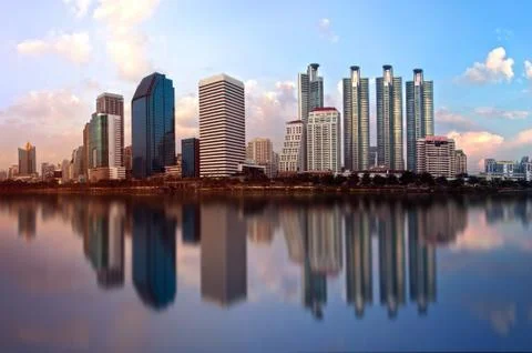 Modern city Stock Photos