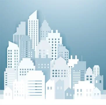 Modern City Skyline backgrounds vector illustration EPS10 Stock Illustration