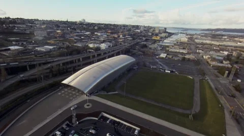 Modern city view from above Stock-Footage 46092886