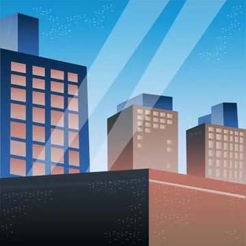 Modern City View background Vector Illustration Stock Illustration