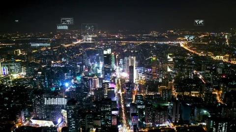 Modern city with wireless network connection concept Видео 128500253