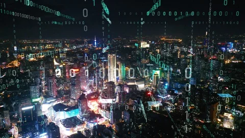 Modern city with wireless network connection concept 库存影片 128506246