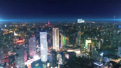 Modern city with wireless network connection concept Video stock 132853063