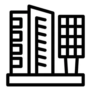 Modern cityscape showing buildings using renewable energy sources Ilustración de archivo