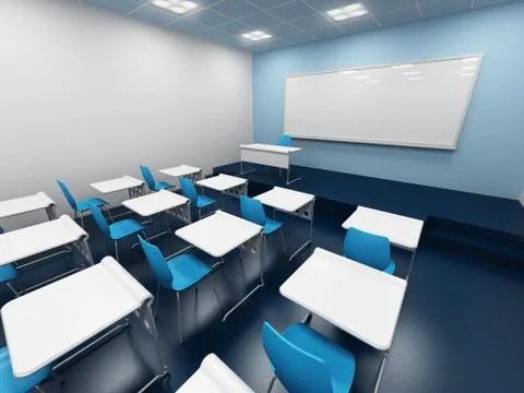 Modern  classroom Stock Illustration