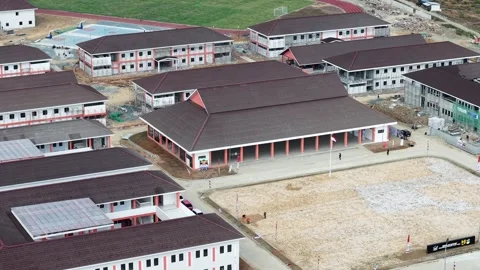 Modern classrooms facility at Sekolah Rakyat boarding school Stock Footage 345961908