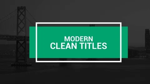 Modern Clean Big Titles Stock After Effects