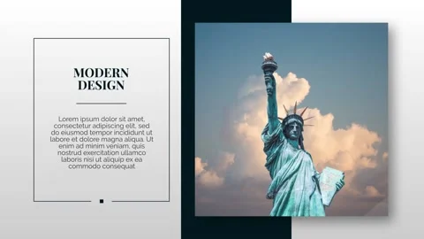 Modern &amp; Clean Presentation After Effects stock