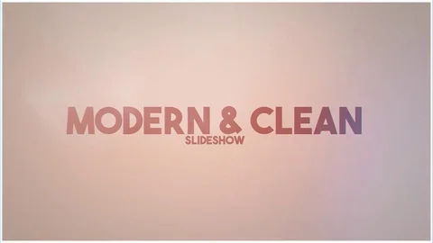 Modern & Clean Slideshow Stock After Effects