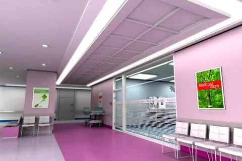 Modern clinic interior Stock Illustration
