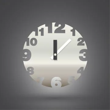 Modern clock design Stock Illustration