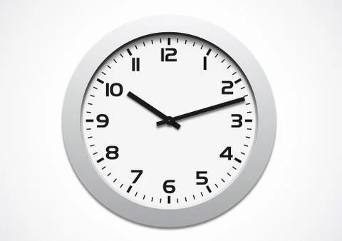 Modern clock Stock Illustration