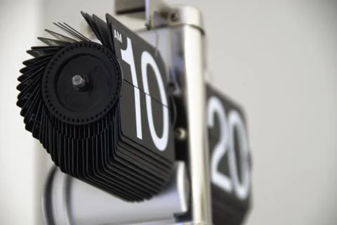 Modern Clock Showing Time Stock Photos