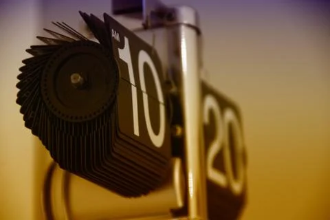 Modern Clock Showing Time Stock Photos