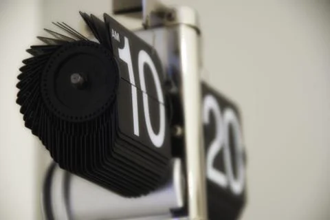 Modern Clock Showing Time Stock Photos