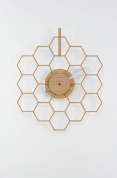 Modern clock on a wall Stock Photos