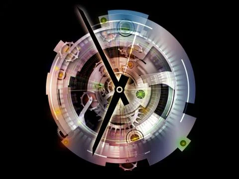 Modern Clockwork 스톡 일러스트