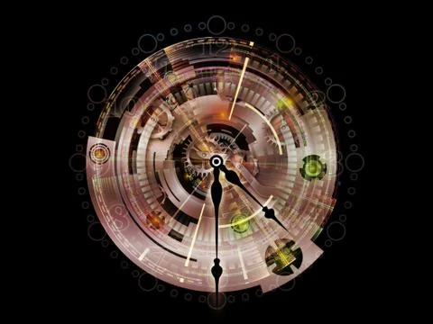 Modern Clockwork Illustrazione stock