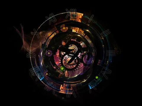 Modern Clockwork 스톡 일러스트