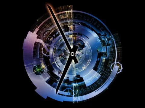 Modern Clockwork Illustrazione stock