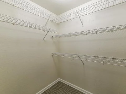 Modern closet interior Stock Photos